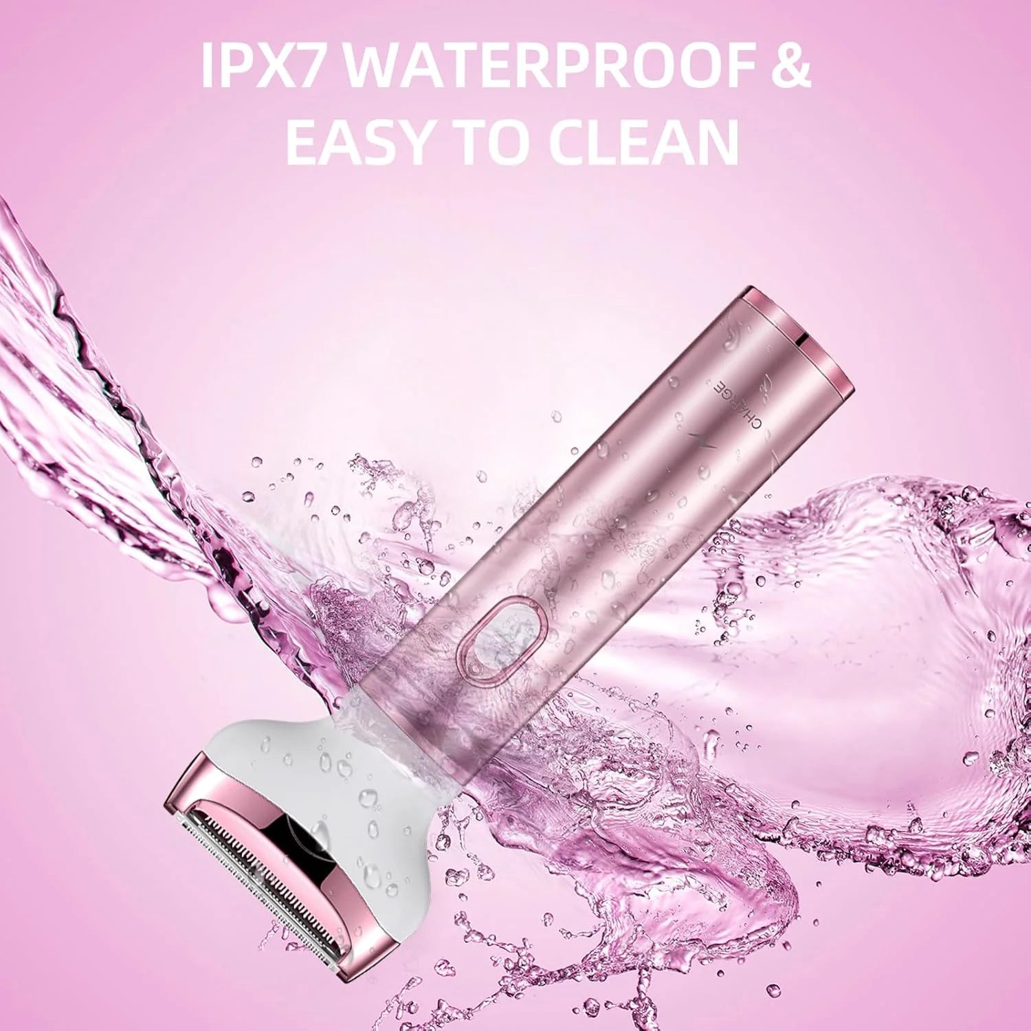 4 in 1 Electric Lady Shaver,Women Razors for Shaving Cordless Painless Shaver for Women Face, Legs and Underarm, Portable Bikini Trimmer Wet & Dry Hair Removal, Cordless - Micro USB Rechargeable